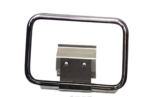 Vestcom 3" x 5" Chrome Backmount Frame, ideal for retail signage with secure backmount fixture.