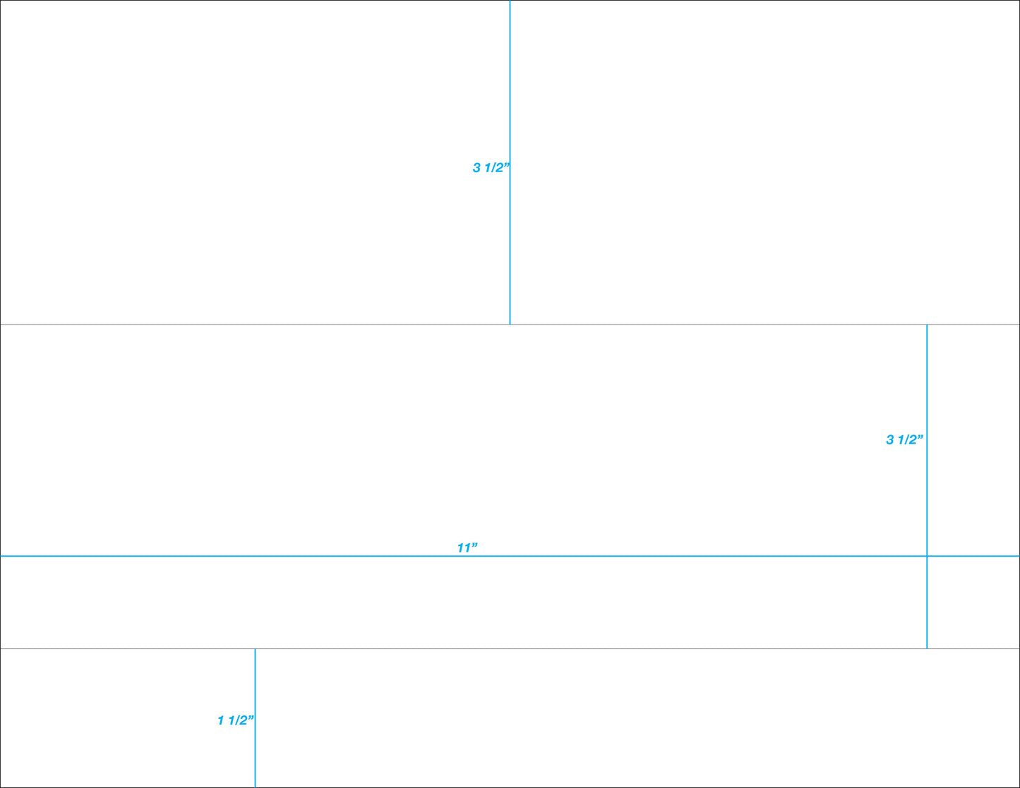 2up Blank Ultrasign Fastag 11" x 3.5"