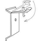 Vestcom Horizontal Fold N' Hold Clip, 50 per bag, designed for secure display and easy handling.