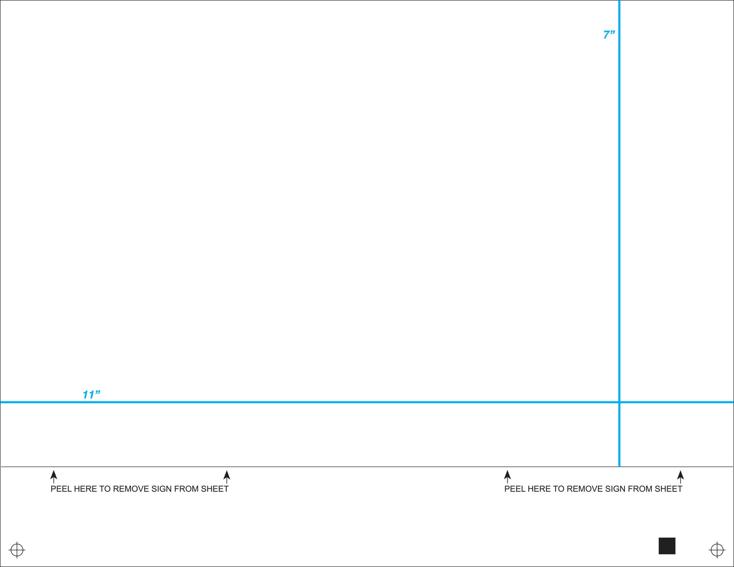 1up Ultrasign Fastag 11" x 7"