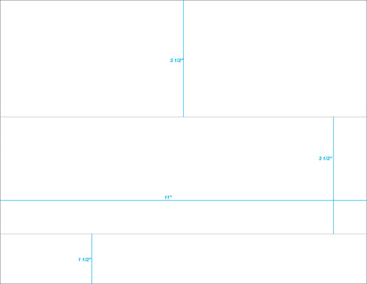 2up Blank Ultrasign Fastag 11" x 3.5"