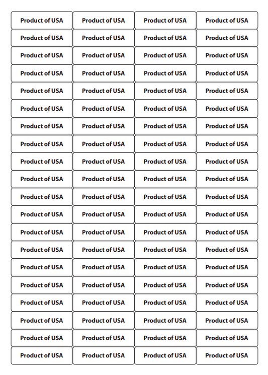 Country of Origin Sheets (COOL, Produce)